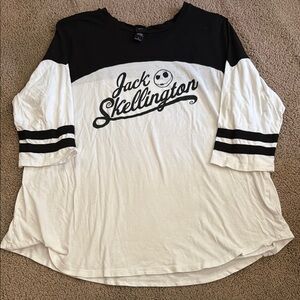Jack Skellington Black and White Shirt
